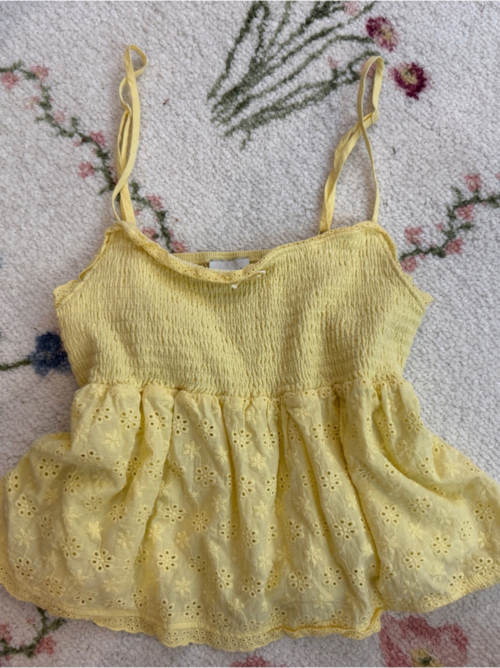 Yellow baby lace top -  Spaghetti Strap Sundress